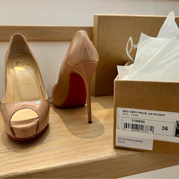 Authentic Louis Vuitton stiletto heels  - New Very Prive style - 120 patent - Picture 3 of 13